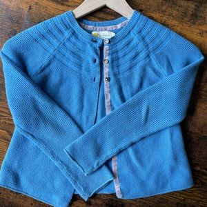 Girls size 8-9 Mini Boden cashmere cotton mix cardigan